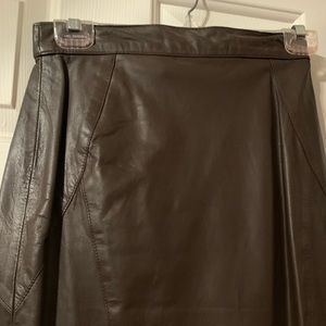 Leather skirt